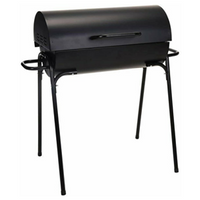 Oil Drum Charcoal Barbecue with Lid
