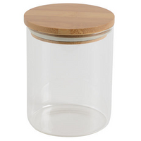 Glass Jar with Bamboo Lid