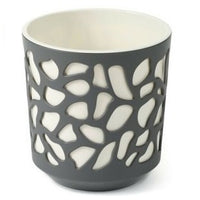 Anthracite and Cream Duet Plant Pot