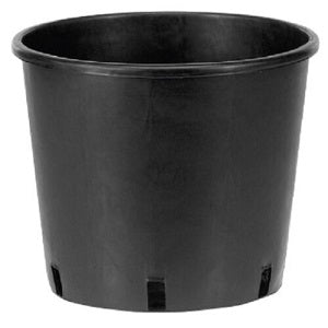 Black plastic pots deals