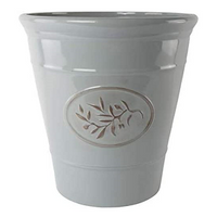 Olive Emblem Round Plant Pot