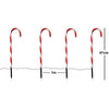 Pack of 8 - Tall Outdoor Christmas Candy Cane Lights