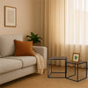 Brown Nesting Coffee Side Tables – Set of 2