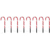 Pack of 8 - Tall Outdoor Christmas Candy Cane Lights