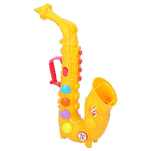 Children's Plastic Saxophone with Light & Sound Musical Instrument