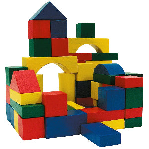 50pcs Wooden Building Blocks