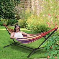 Cotton Hammock with Metal Stand