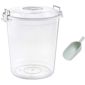 Plastic Animal Dry Food Storage with Scoop
