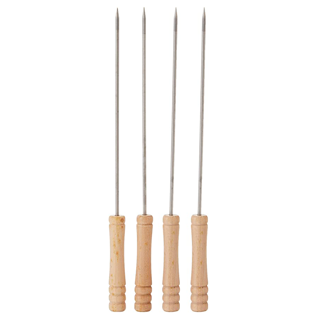 Stainless Steel BBQ Skewers Set of 4