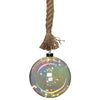 LED Light Up Christmas Hanging Plastic Ball Decoration with Jute Rope