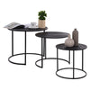 Elegant Round Nesting Tables Set of 3