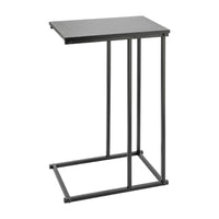Black Industrial C Shape Sofa Side Laptop Table