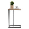 Brown Industrial C Shape Sofa Side Laptop Table