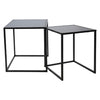 Black Nesting Coffee Side Tables – Set of 2