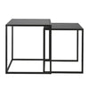 Black Nesting Coffee Side Tables – Set of 2