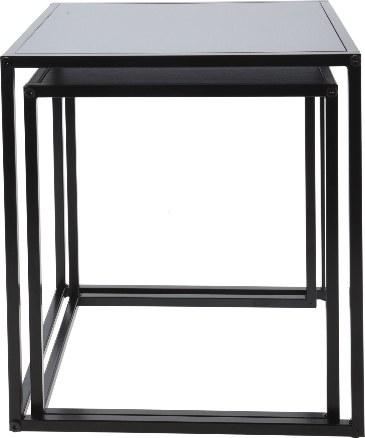 Black Nesting Coffee Side Tables – Set of 2