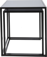 Black Nesting Coffee Side Tables – Set of 2