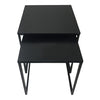 Black Nesting Coffee Side Tables – Set of 2