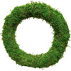 Pack of 5 Padded Moss Wreath Rings - Natural Green Bases for Crafting (14" 35cm)
