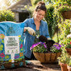 Clover 40L Tub & Basket Peat Compost Multi Purpose Potting Soil Hanging Pots