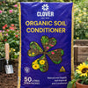 Clover Organic Soil Conditioner 50 Litre Bag Natural Compost Soil Improver