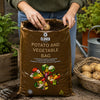 Clover Potato & Vegetable Compost Grow Bag 50 Litre Peat Soil Planter Garden