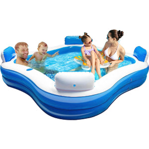390 Litre Large Inflatable Paddling Pool – Muddy Hands