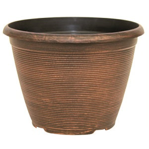 Copper Plant Pot with Rim