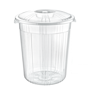 70 Litre Clear Plastic Bin