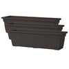 Set of 3 60cm Plastic Trough