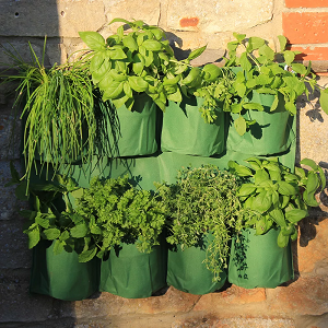 8 Pocket Hanging Herb Wall Planter