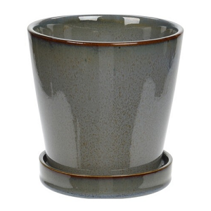 Ceramic Plant Pot with Saucer