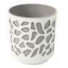 Cream and Taupe Duet Plant Pot