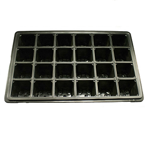 Pack of 2 Seed Propagator Tray With Lid and Cavity Inserts