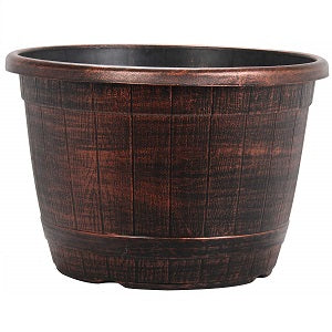 25.8 Litre Copper Barrel Effect Plant Pot