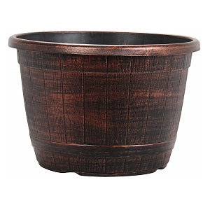 16.8 Litre Copper Barrel Effect Plant Pot