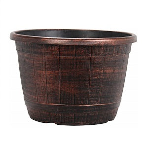 13.2 Litre Copper Barrel Effect Plant Pot