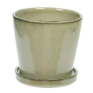 Ceramic Plant Pot with Saucer