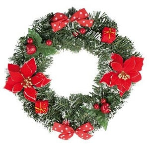Festive Artificial Christmas Wreath Ring