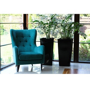 Grey Gloss Plant Pot