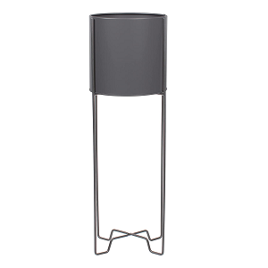 grey plant pot stand Grey Metal Plant Pot Stand – Muddy Hands