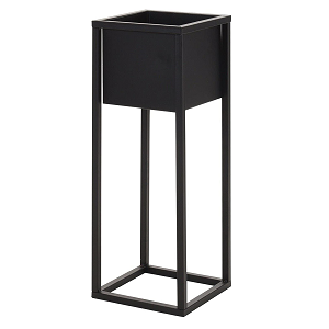 Black Square Plant Pot Stand