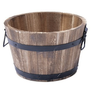 Medium Burnt Wood Barrel