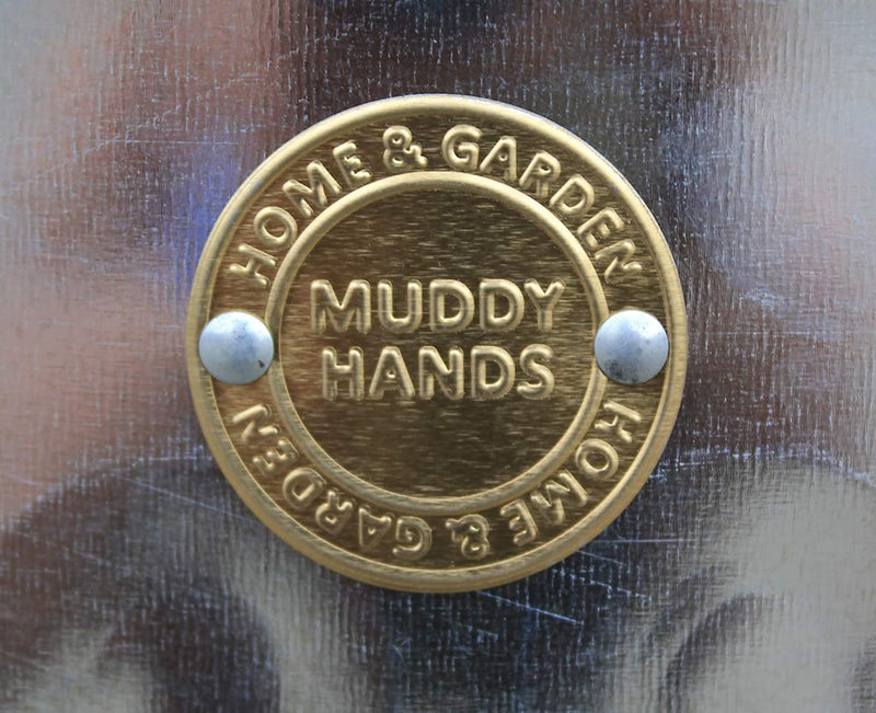 90 Litre Large Galvanised Metal Bin with Locking Lid Muddy Hands