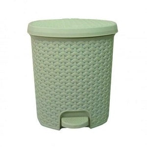 Rattan Pedal Bin - Cream