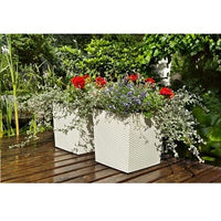 Mocha Rattan Plant Pot