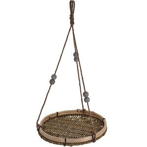 Seagrass Macrame Hanging Pot Table