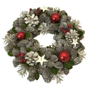 Festive Artificial Christmas Wreath Ring