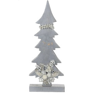 Wooden Christmas Tree with Pearl Decoration