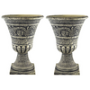 Set of 2 - Stone Urn Plastic Plant Pot